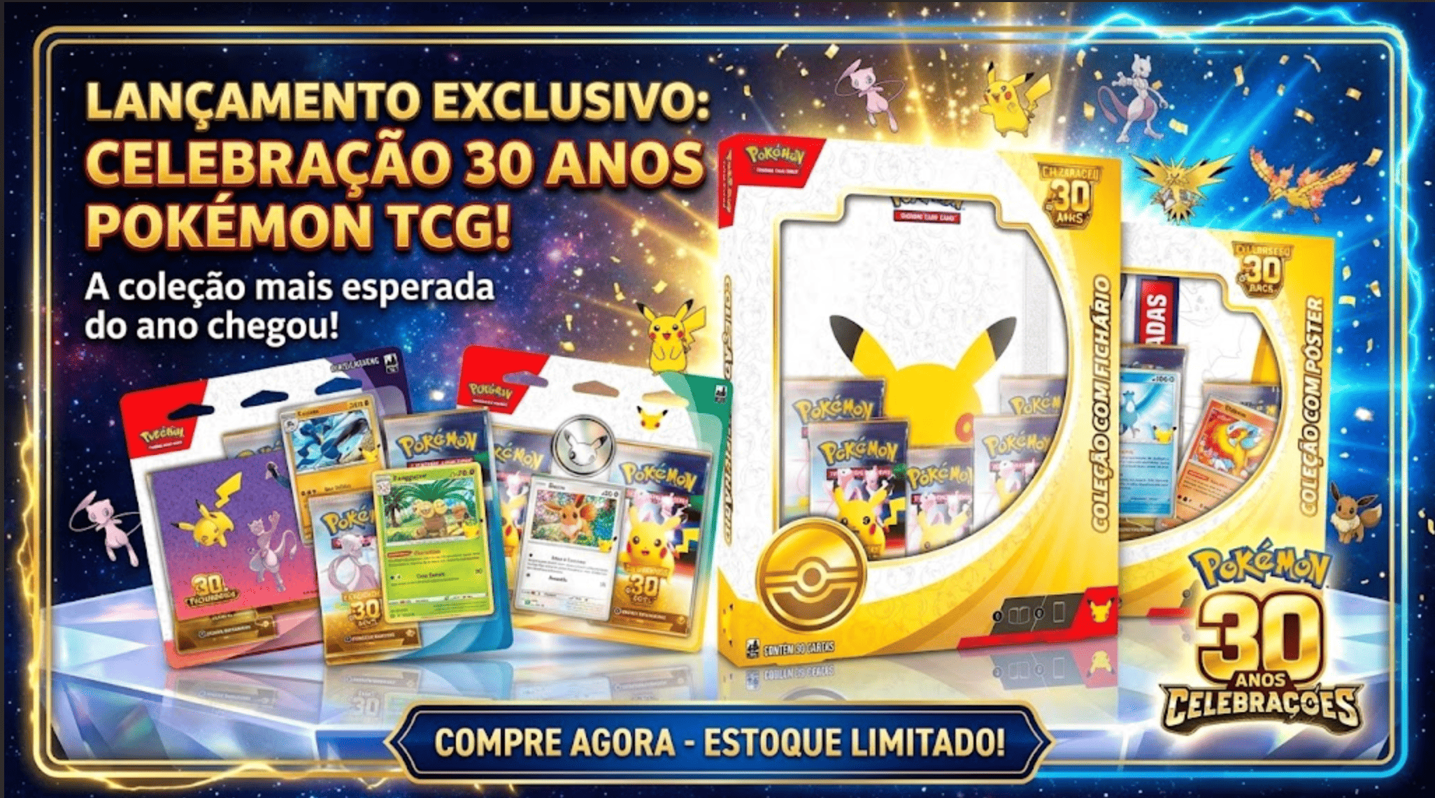 Banner pokemon 30 anos